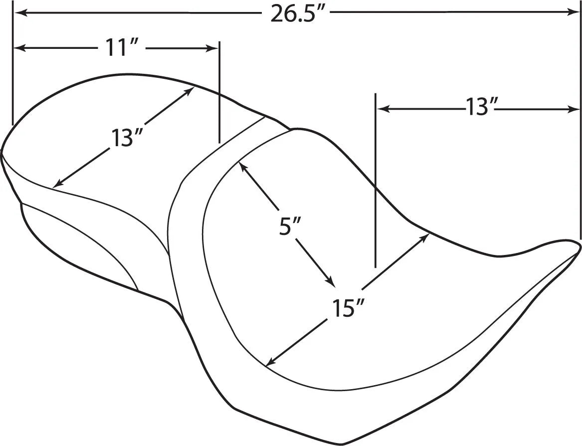 Drag Specialties Low-profile Touring Seat - For VICTORY