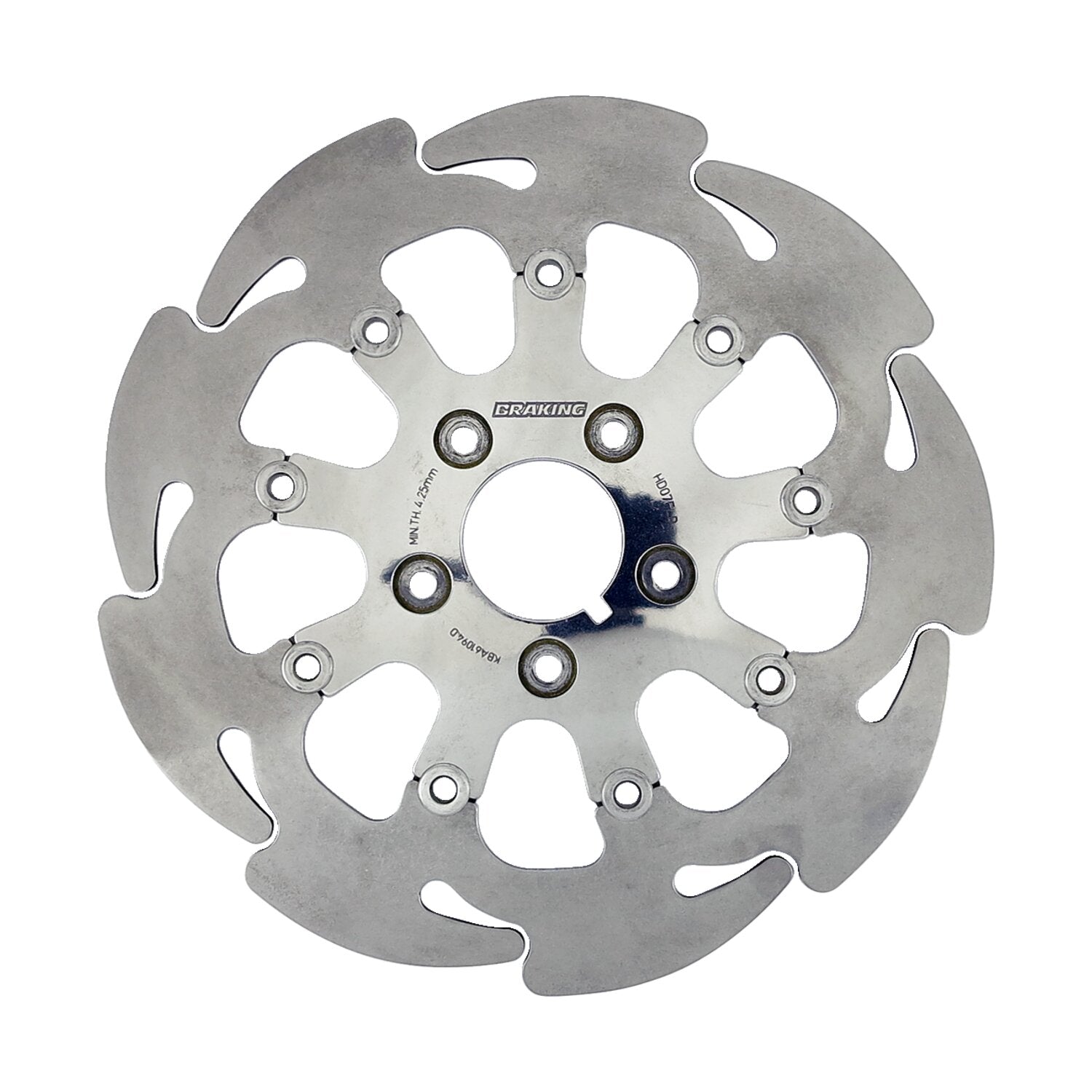 Braking floating 9-spoke Wave brake rotor 11.5" front right