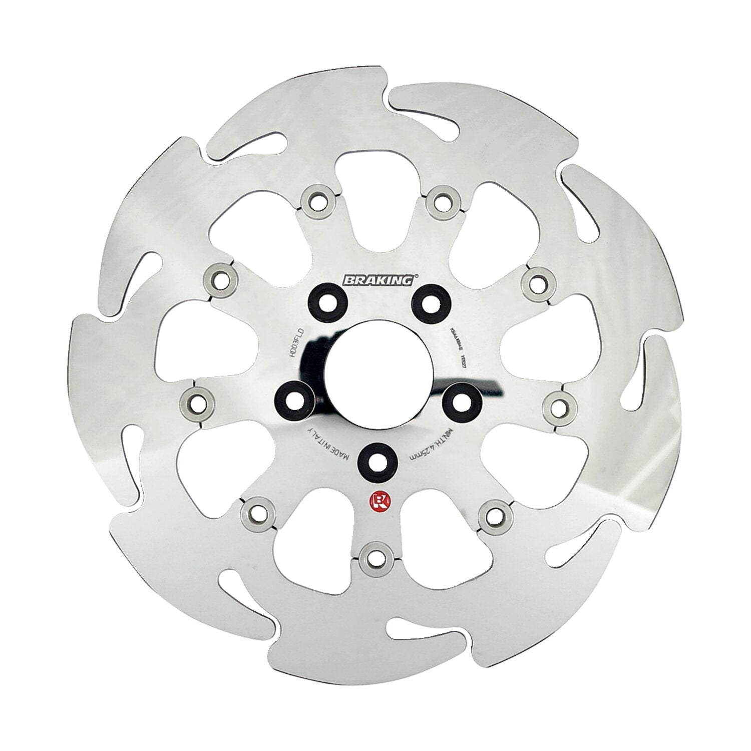 Braking floating 9-spoke Wave brake rotor 11.5" rear