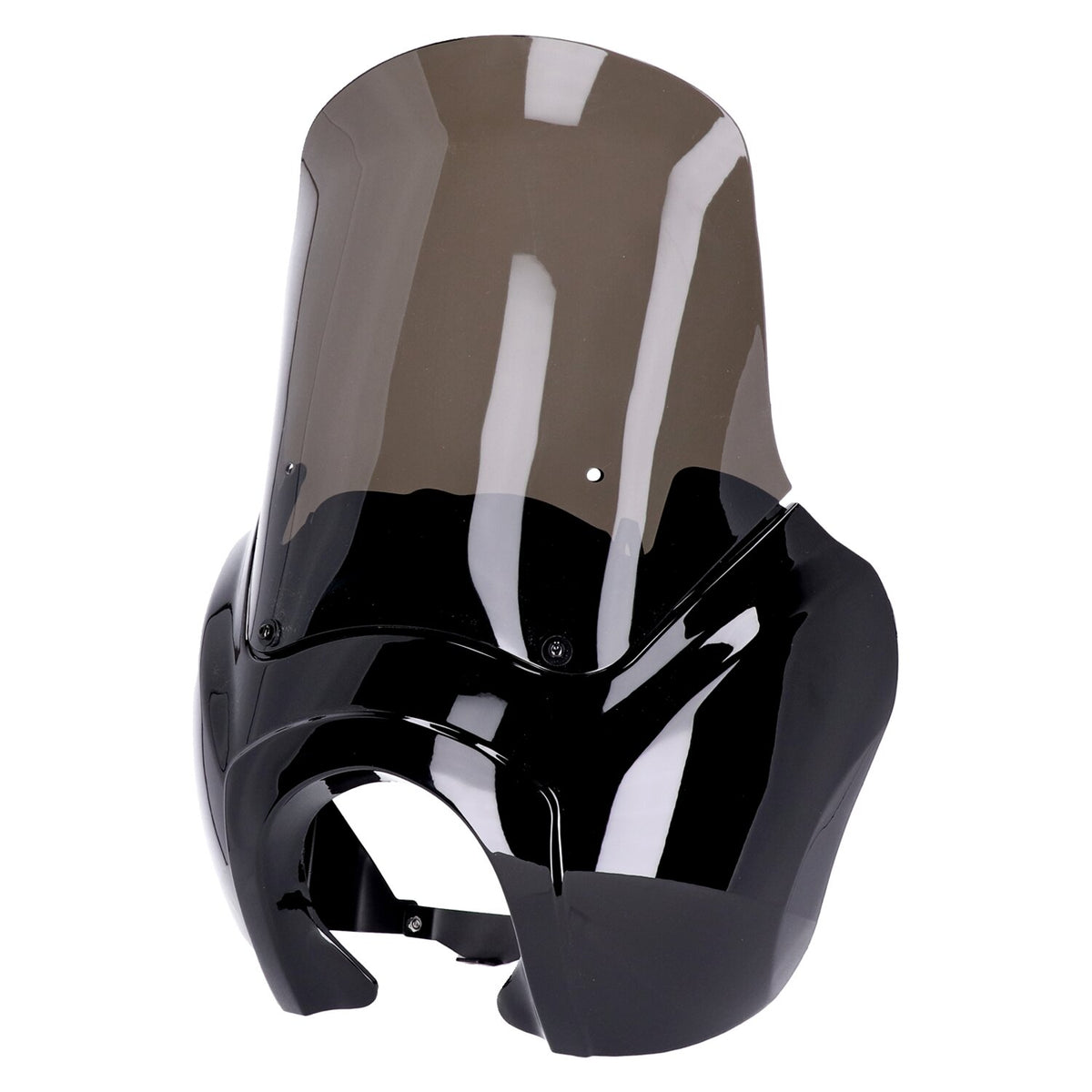 MCS Headlamp fairing - Gloss black - Tinted windshield