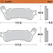 Moto-master Roadpro Sintered Bromsbelägg Fram - Fram