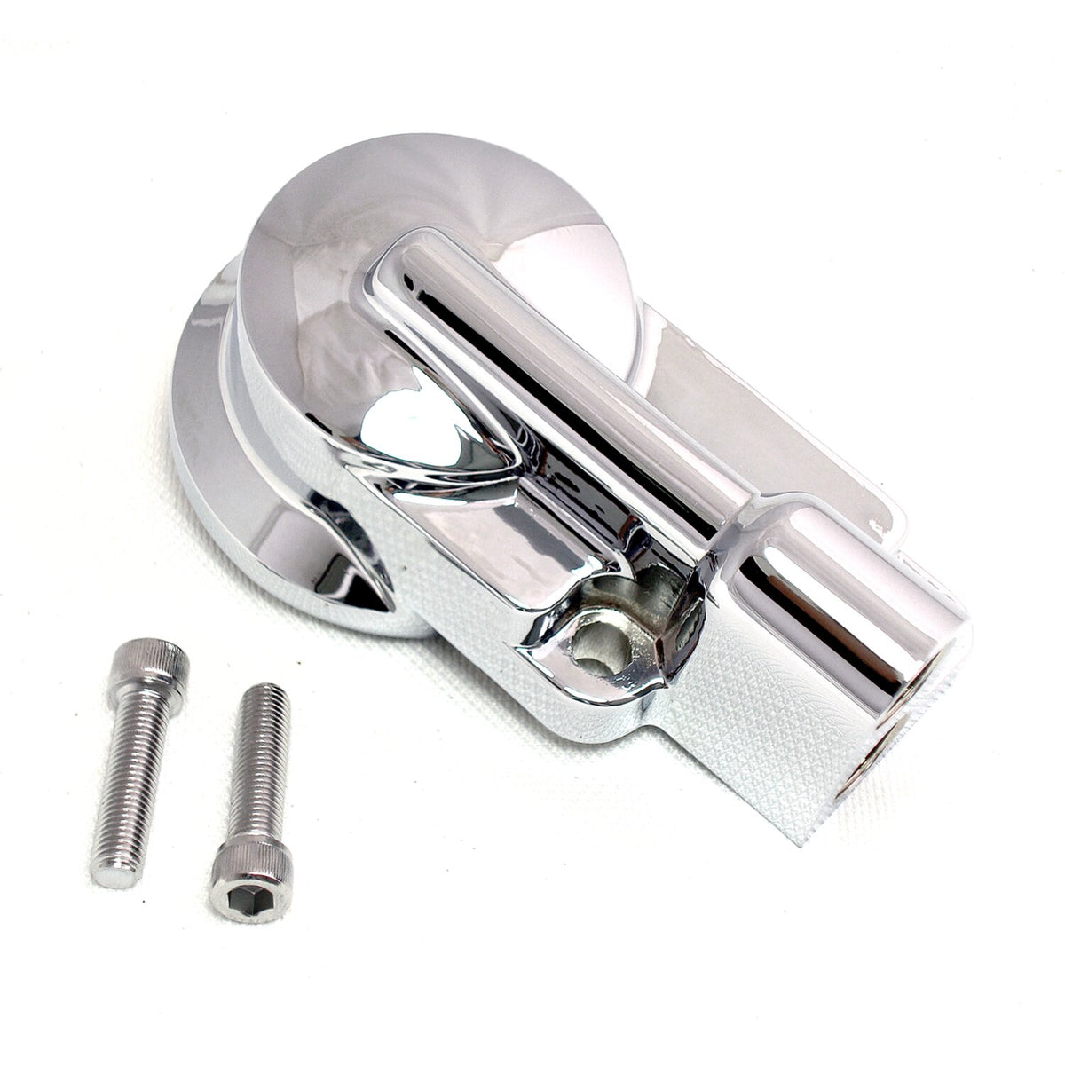MCS Oil filter mount bracket kit - Chrome
