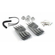 MCS Head bolt bridge cover set - Finned silver