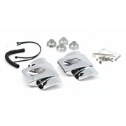 MCS Head bolt bridge cover set - Smooth chrome