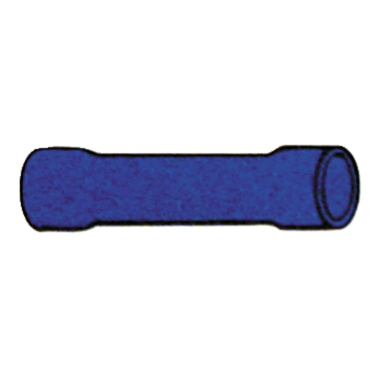 Standard Connectors butt splice PVC crimp - Blue - 50 stk