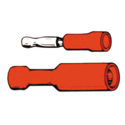 Standard Connectors bullet PVC crimp - Red male 1.56" - 25 stk