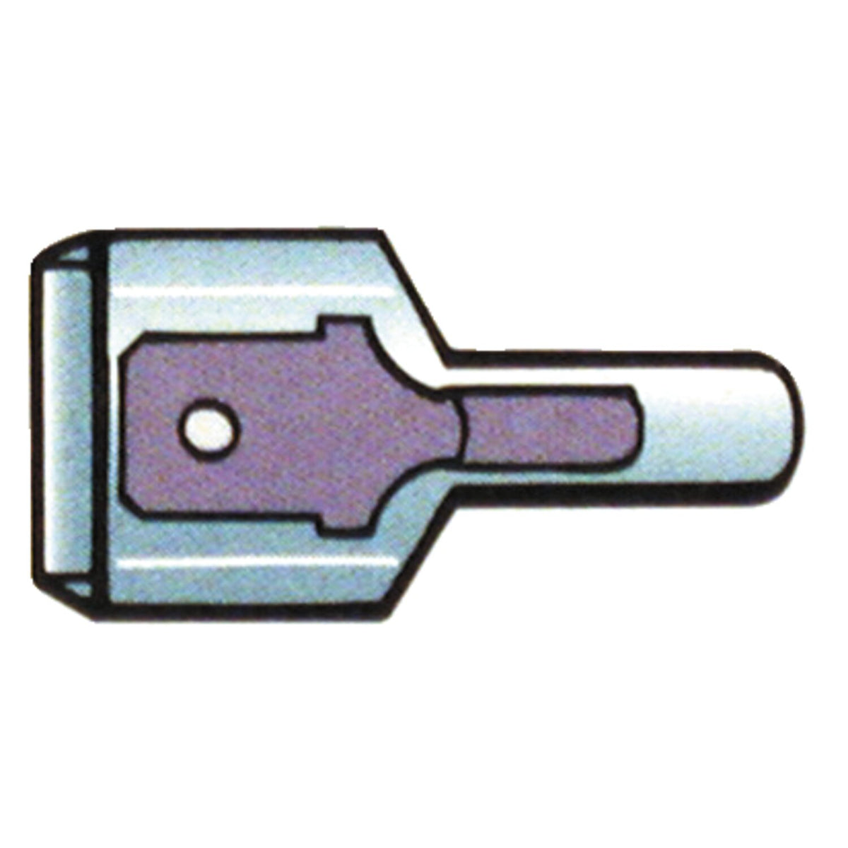 Standard Connectors slide-on terminal blue - 100 stk