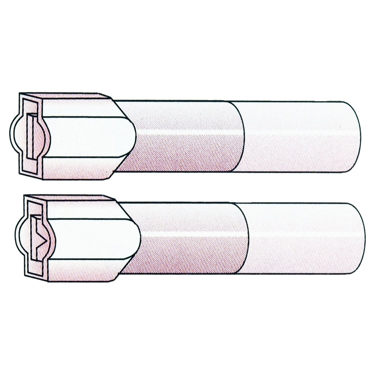 Standard Connectors Slide-On terminal crimp/shrink - Red 1/4" - 10 stk