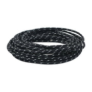 MCS Classic cloth covered wiring 25ft - roll - Black/white - 25 stk