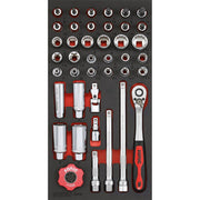 Sonic 3/8" drive socket set - 41-piece - US / SAE sizes