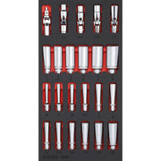 Sonic 3/8" drive Deep socket set - 23-piece - US/SAE sizes
