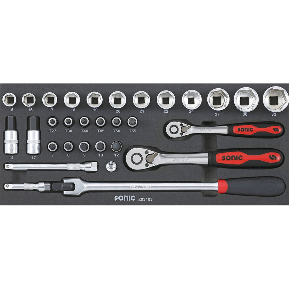 Sonic Top toolbox metric motorcycle - 89 piece