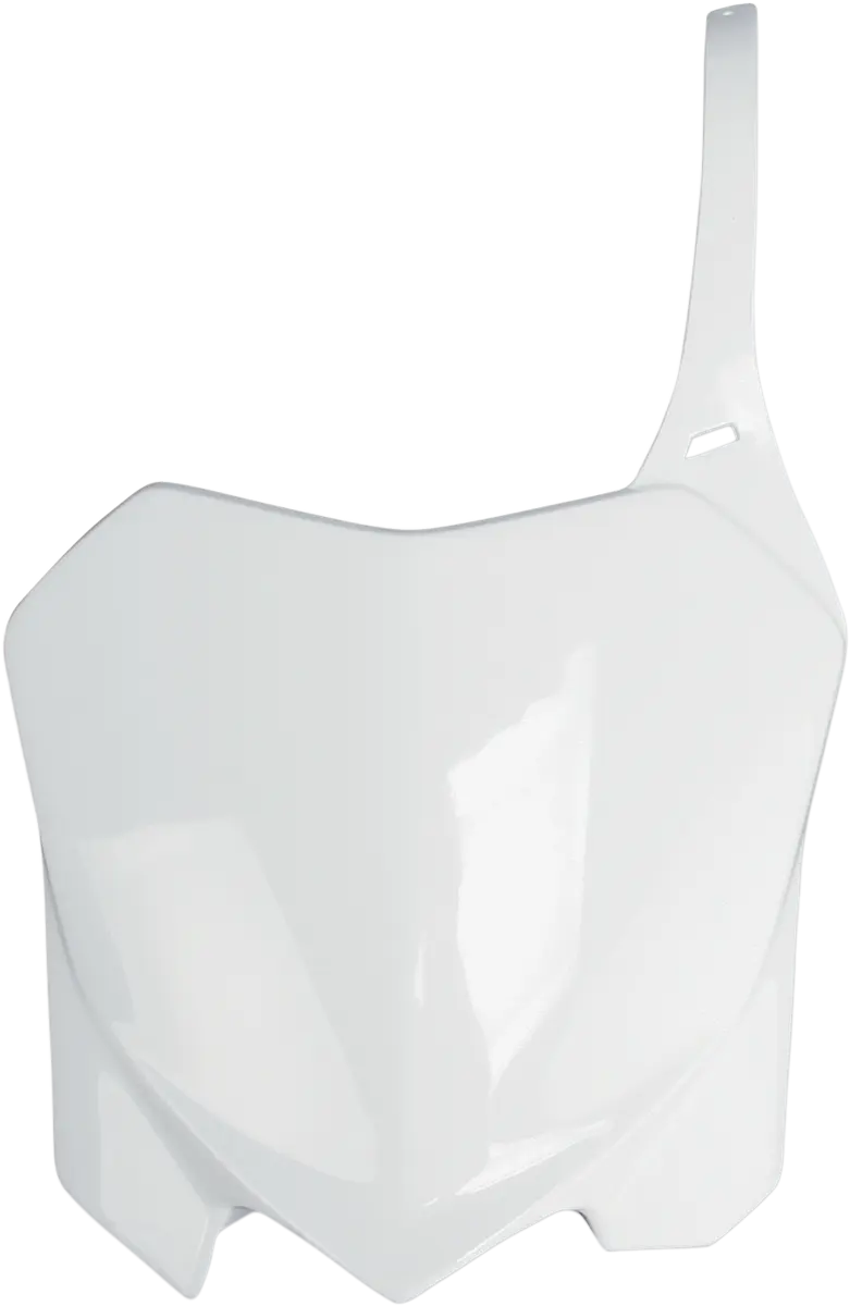 Ufo Front Number Plate For Dirt Bikes - White