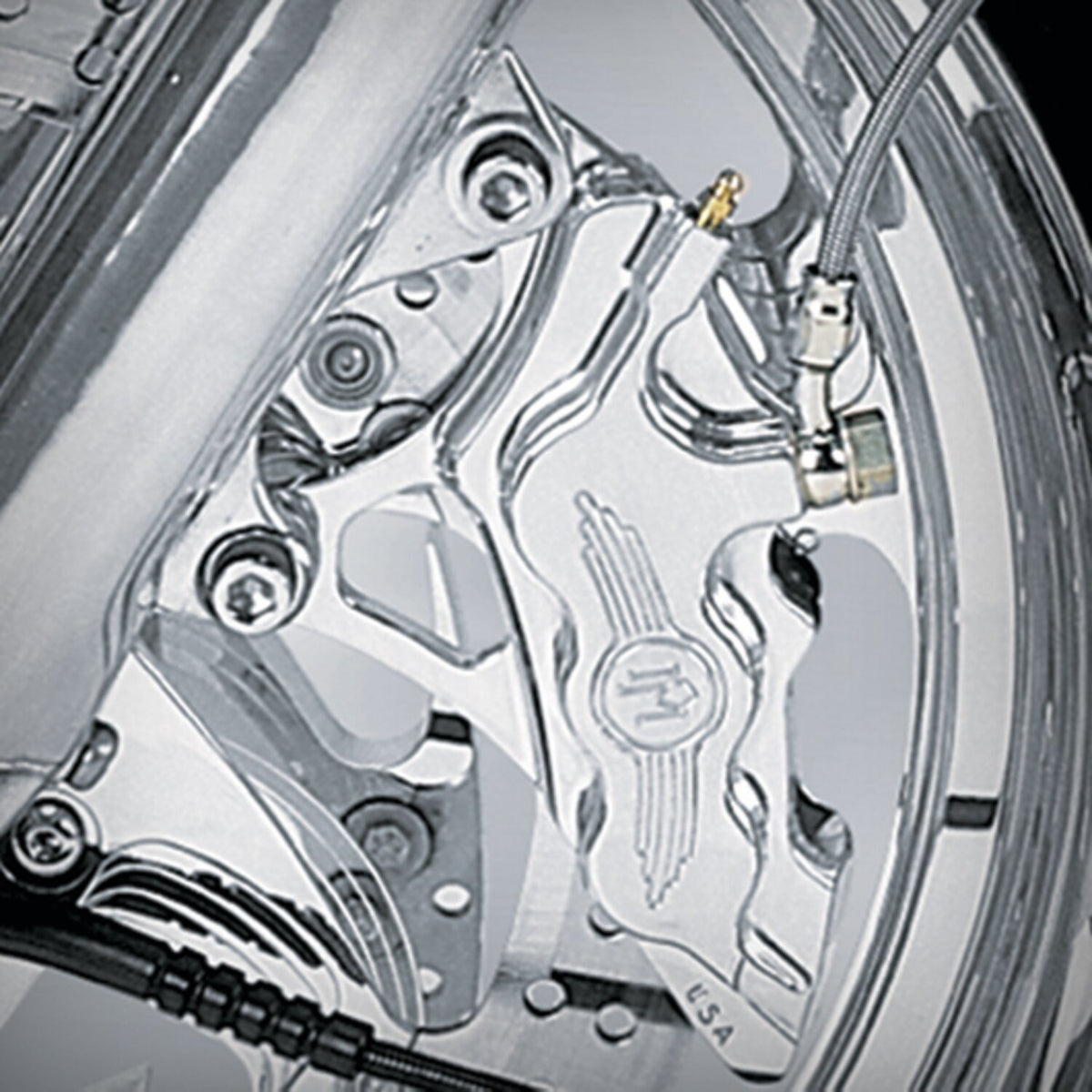 Performance Machine 6-p 112x6b caliper - Bolt-on 11.5" left front - Polished