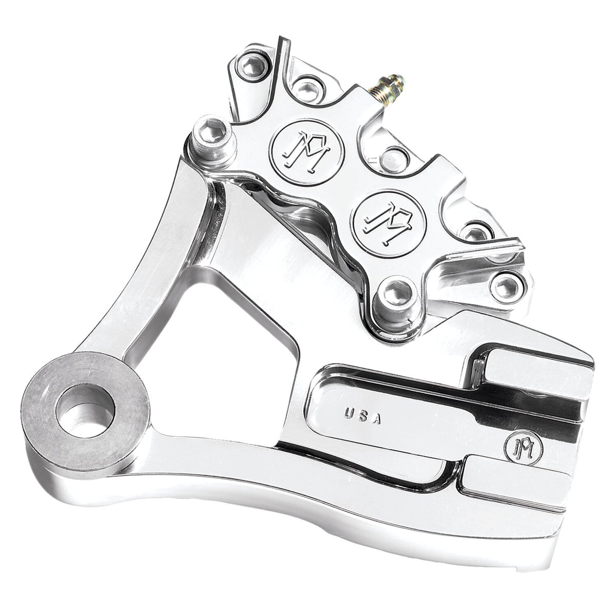 Performance Machine Rear 4-p caliper bracket 11.5" - Chrome