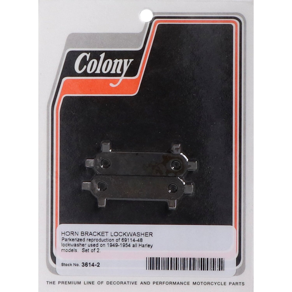 Colony horn bracket lock washer set - 2 stk