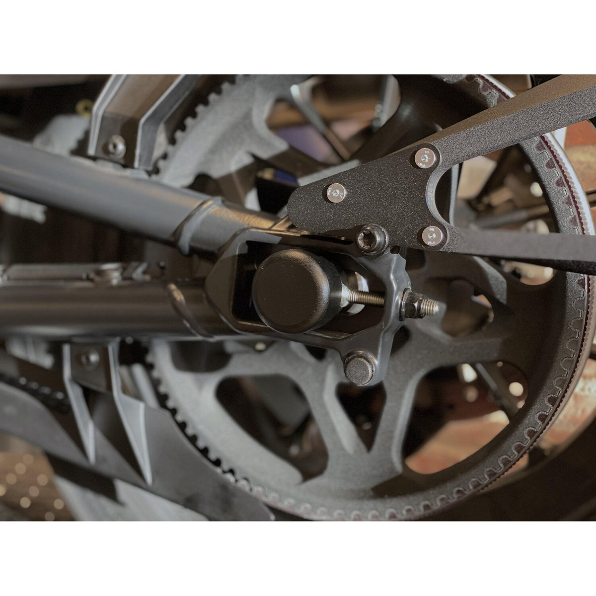 Killer Custom Sportster S rear axle cover set