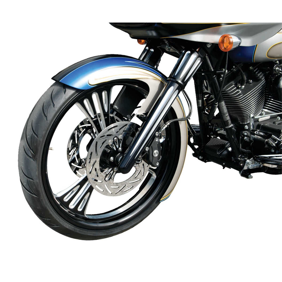 Arlen Ness Hot legs dual disc deep cut black