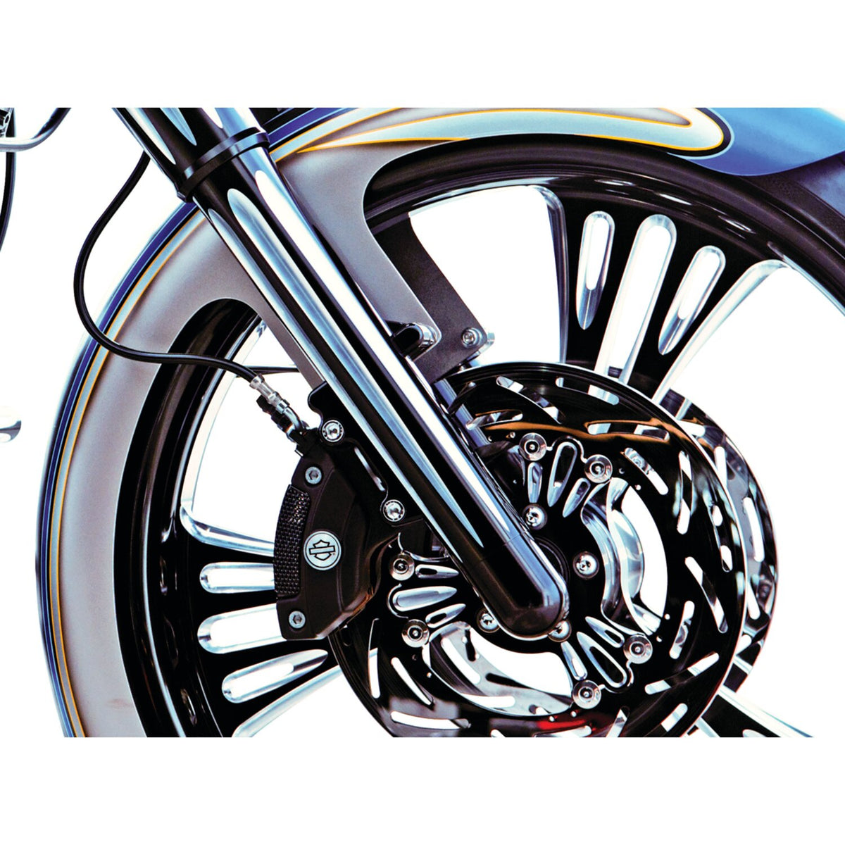 Arlen Ness Hot legs dual disc deep cut black