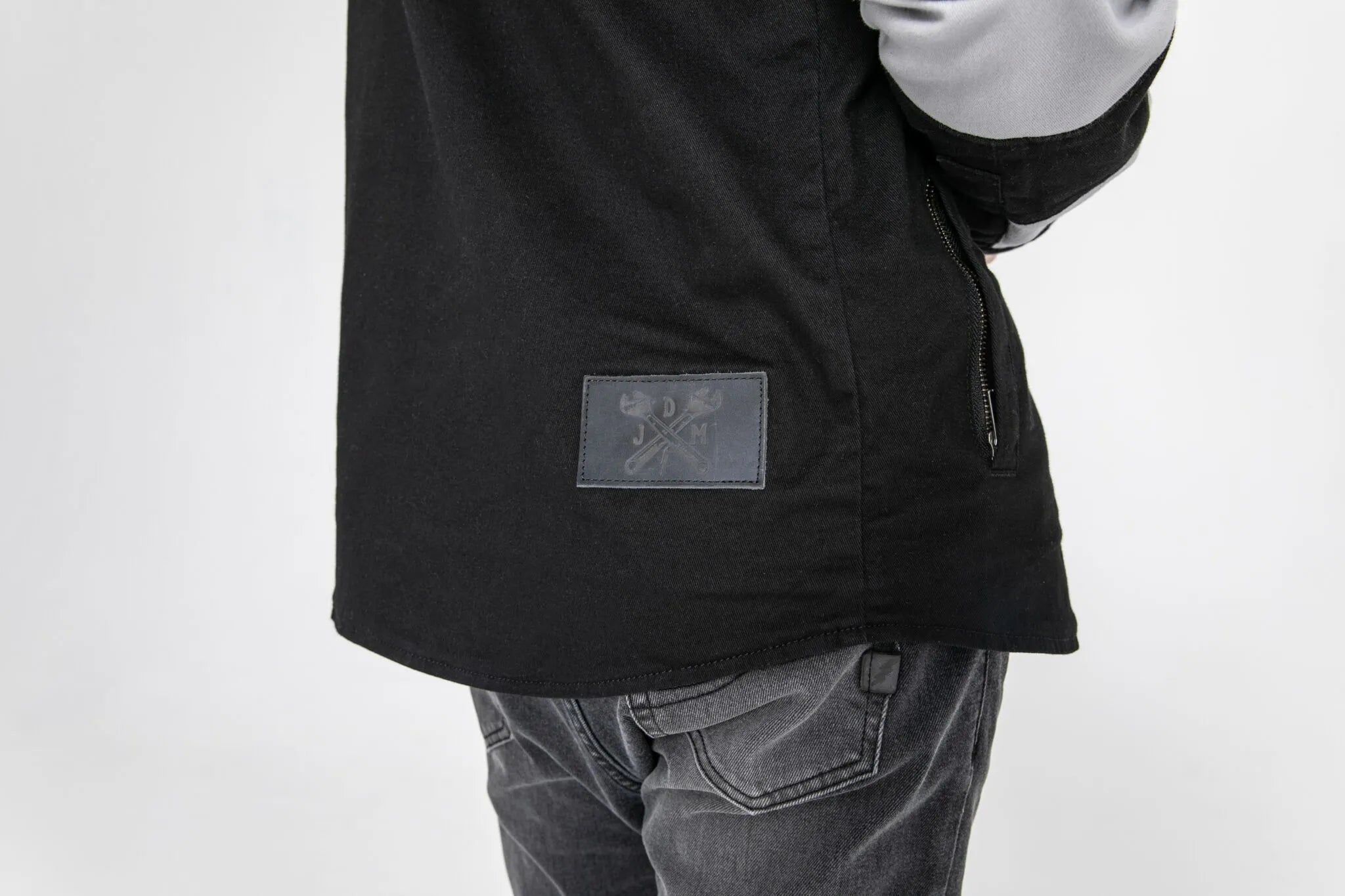 John Doe Prison Motoshirt Jacket - Black/White