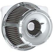 Arlen Ness inverted air cleaner kit 'Slot Track' - Chrome