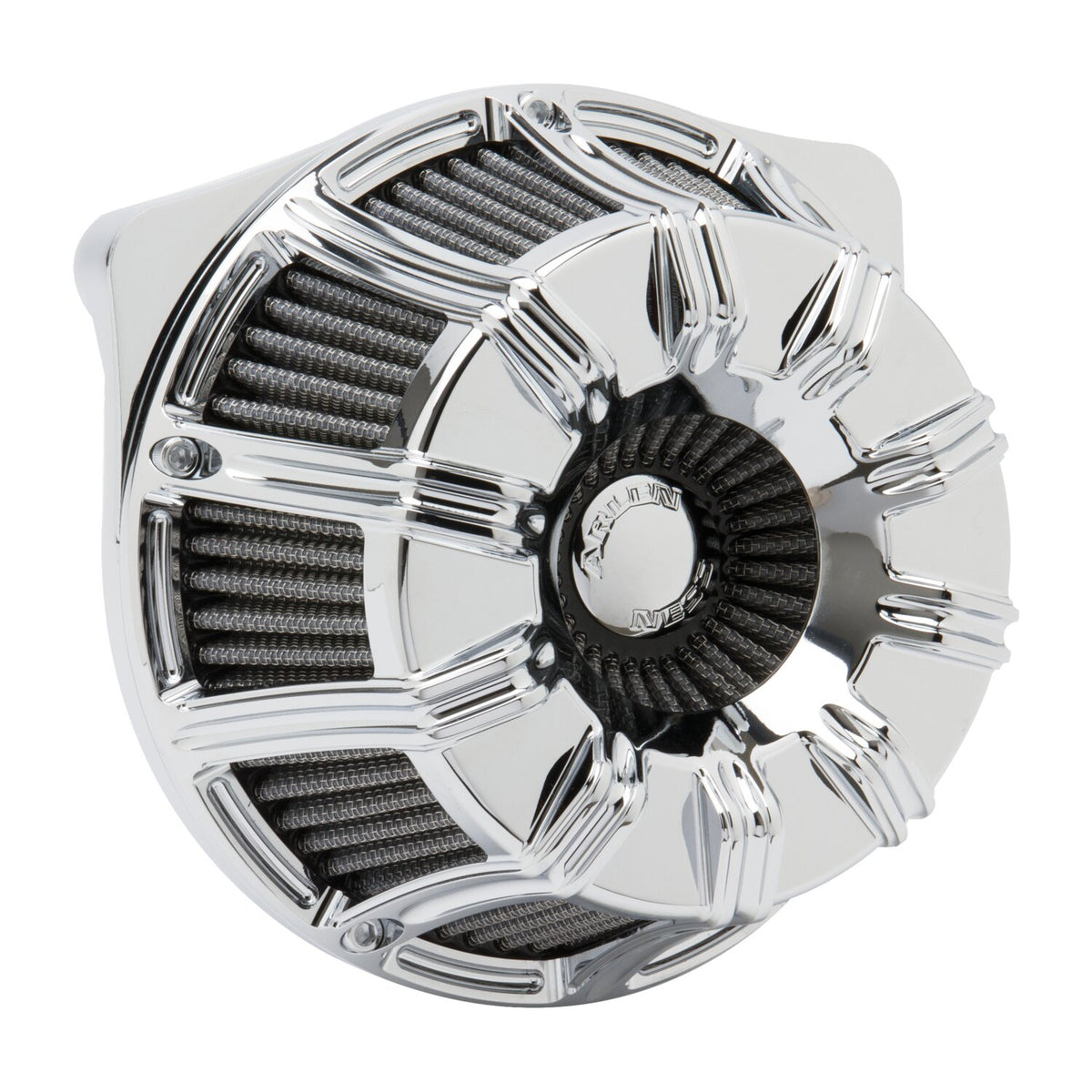 Arlen Ness inverted air cleaner kit '10-Gauge' - Chrome