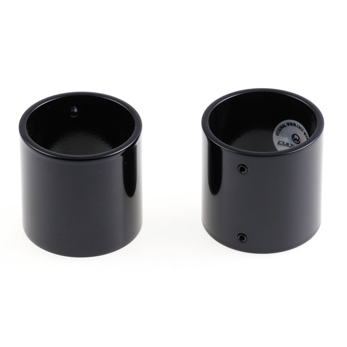 Cult-Werk 2-piece upper fork cover kit short - Gloss black