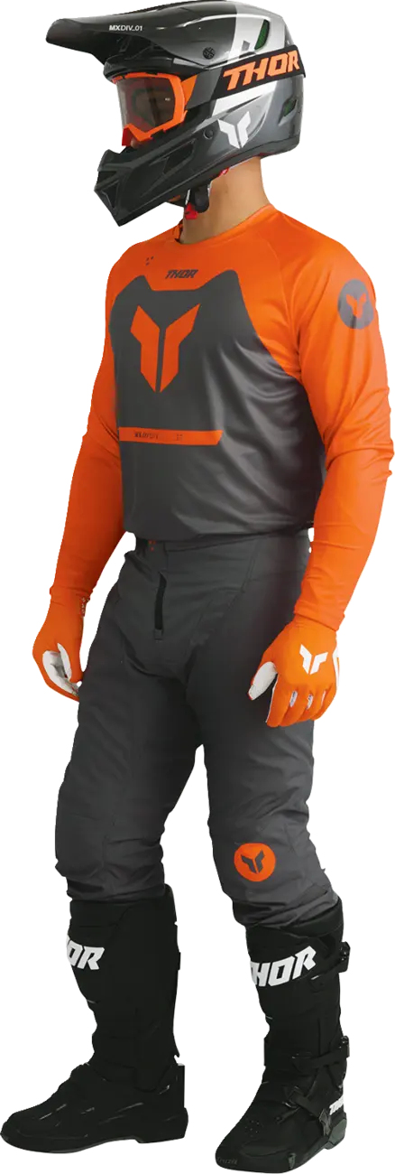 Thor Sportmode Vented Gloves - Orange/White