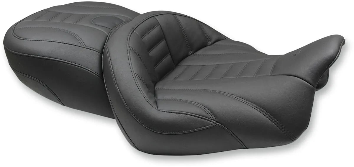 Mustang Super Touring Seat - Extended Reach - For Harley Davidson