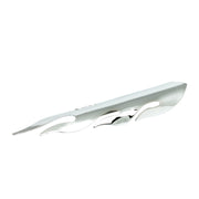 MCS Flamed heat shield set 12" long chrome