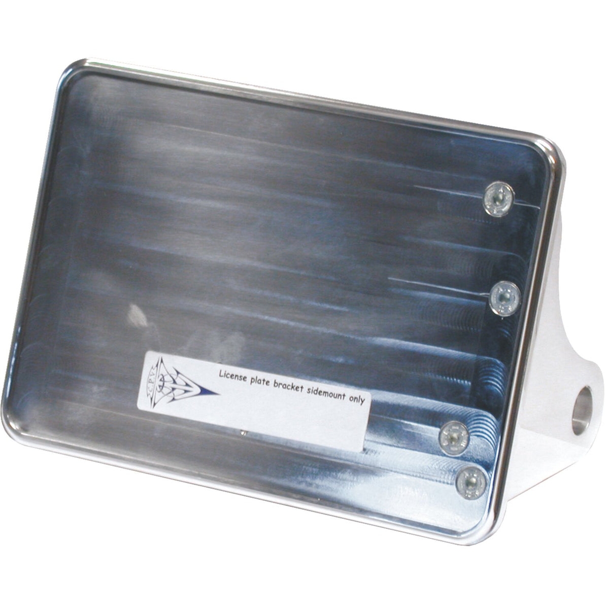 CPV side mount license plate bracket - Polished