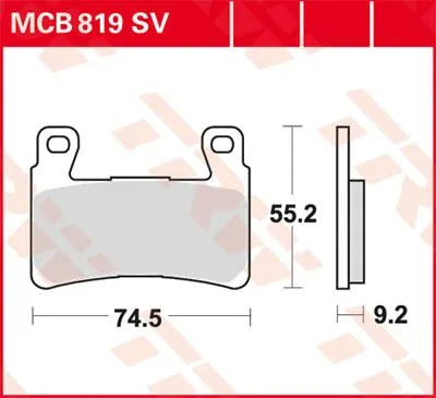 Trw Sv Series Sintered Brake Pads (Front) - Front
