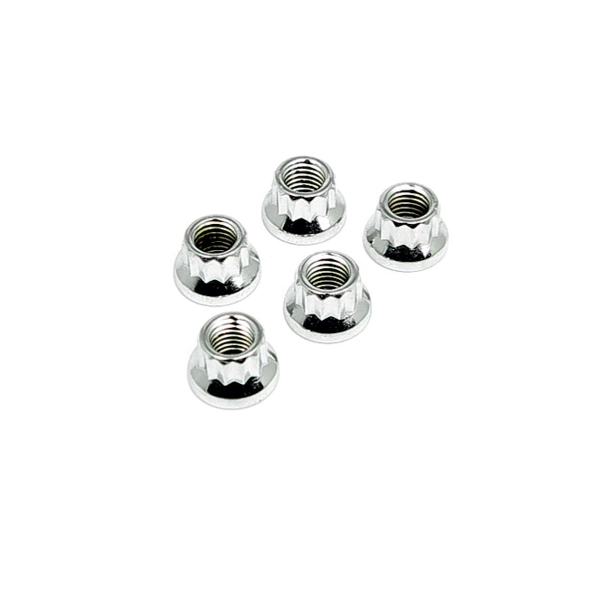Gardner-Westcott Chrome 12 point nut 1/4-28 - 25 stk