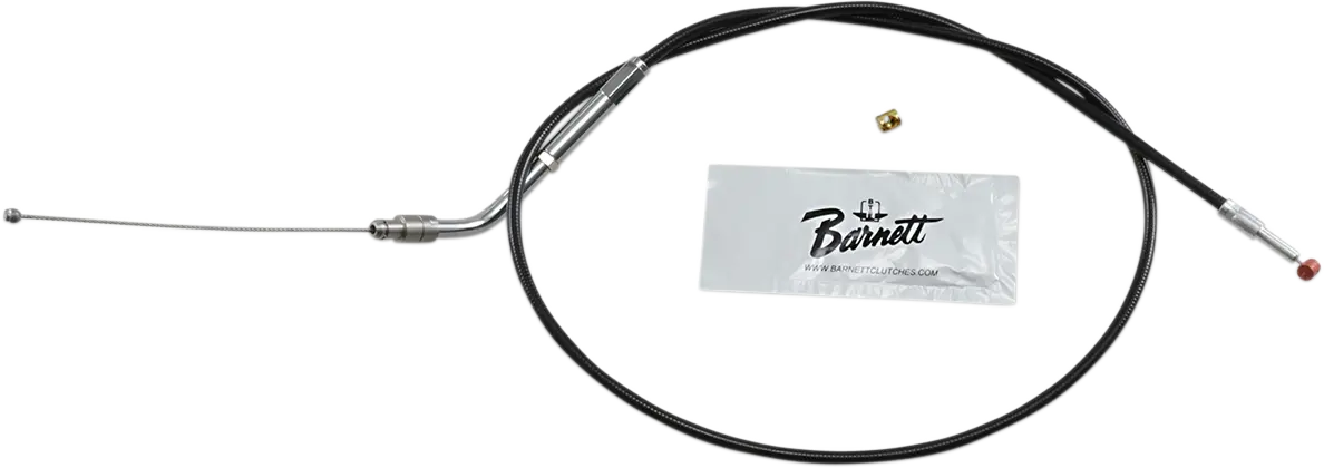 BARNETT Black Vinyl Throttle/Idle Cable 130° Elbow
