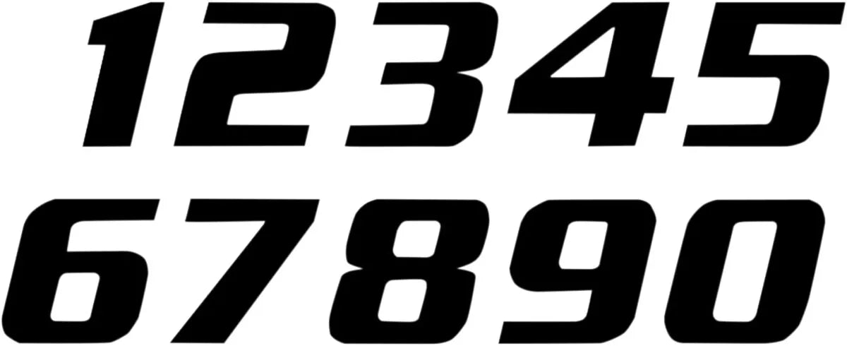 Blackbird Racing One Series Numbers Plate Graphic - 3 Pack