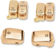 Drag Specialties Switch Cap Kit Gold