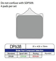 Dp Brakes Standard Sintered Metal Brake Pads - Front