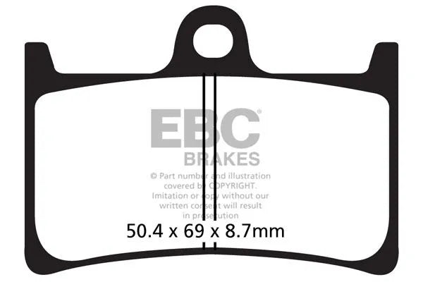 Ebc Sfac Carbon Series Scooter Brake Pads