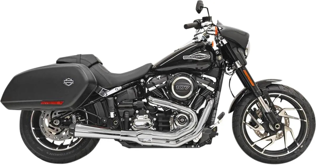 Bassani Xhaust 2-into-1 Road Rage Avgassystem Krom