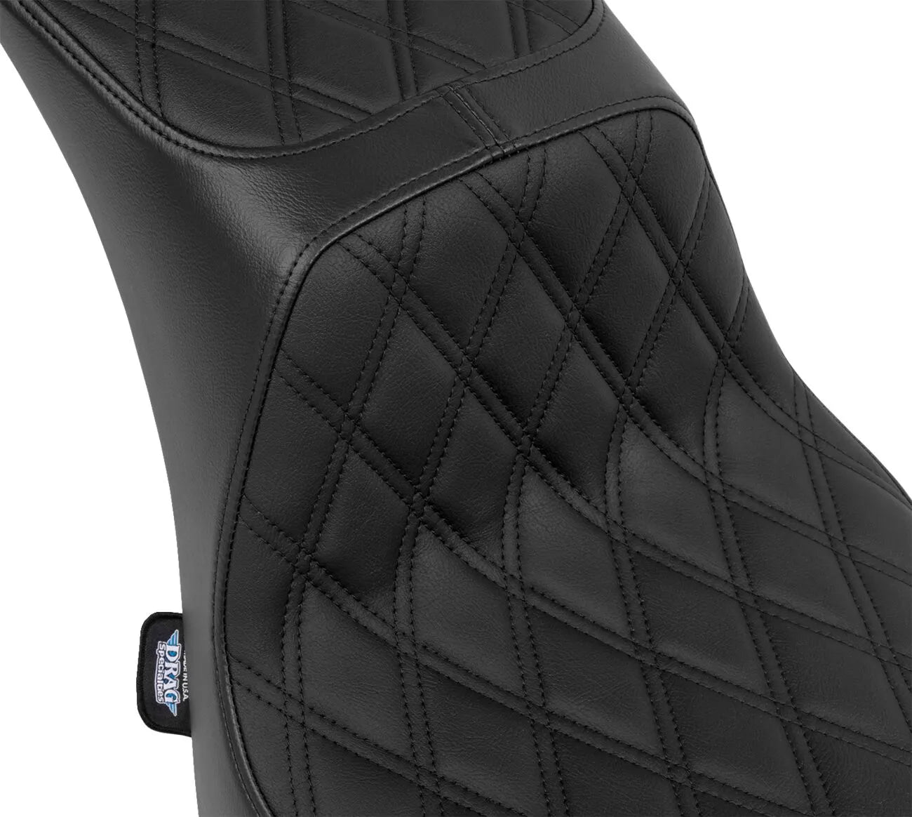 Drag Specialties Performance Predator 2-up Seat - For Harley Davidson