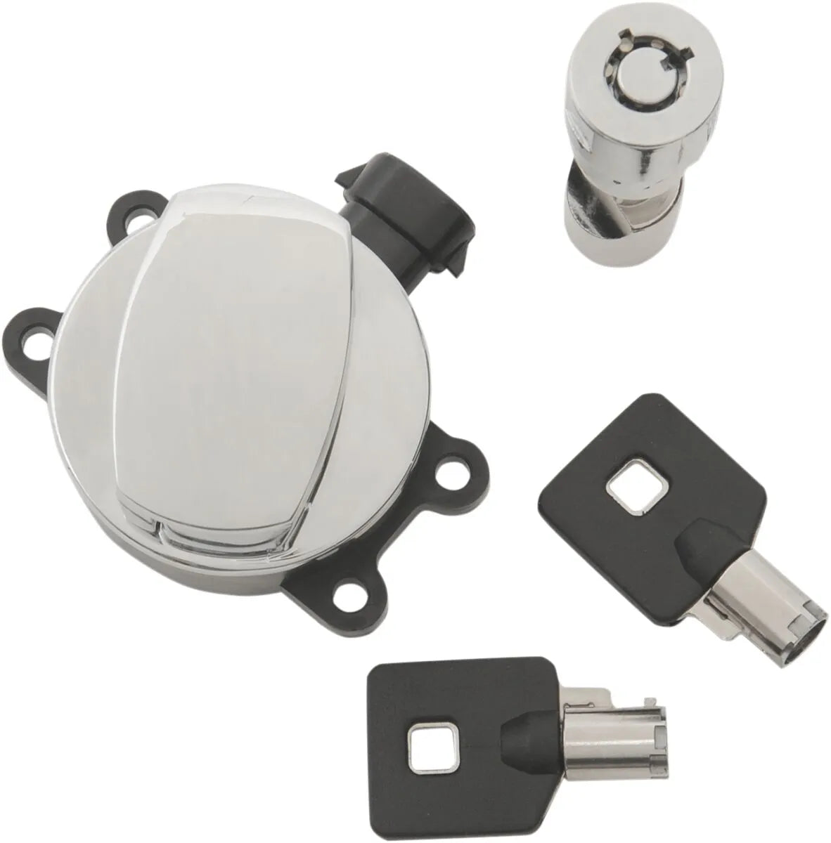 Drag Specialties Ignition Switch - Side Hinge, Chrome