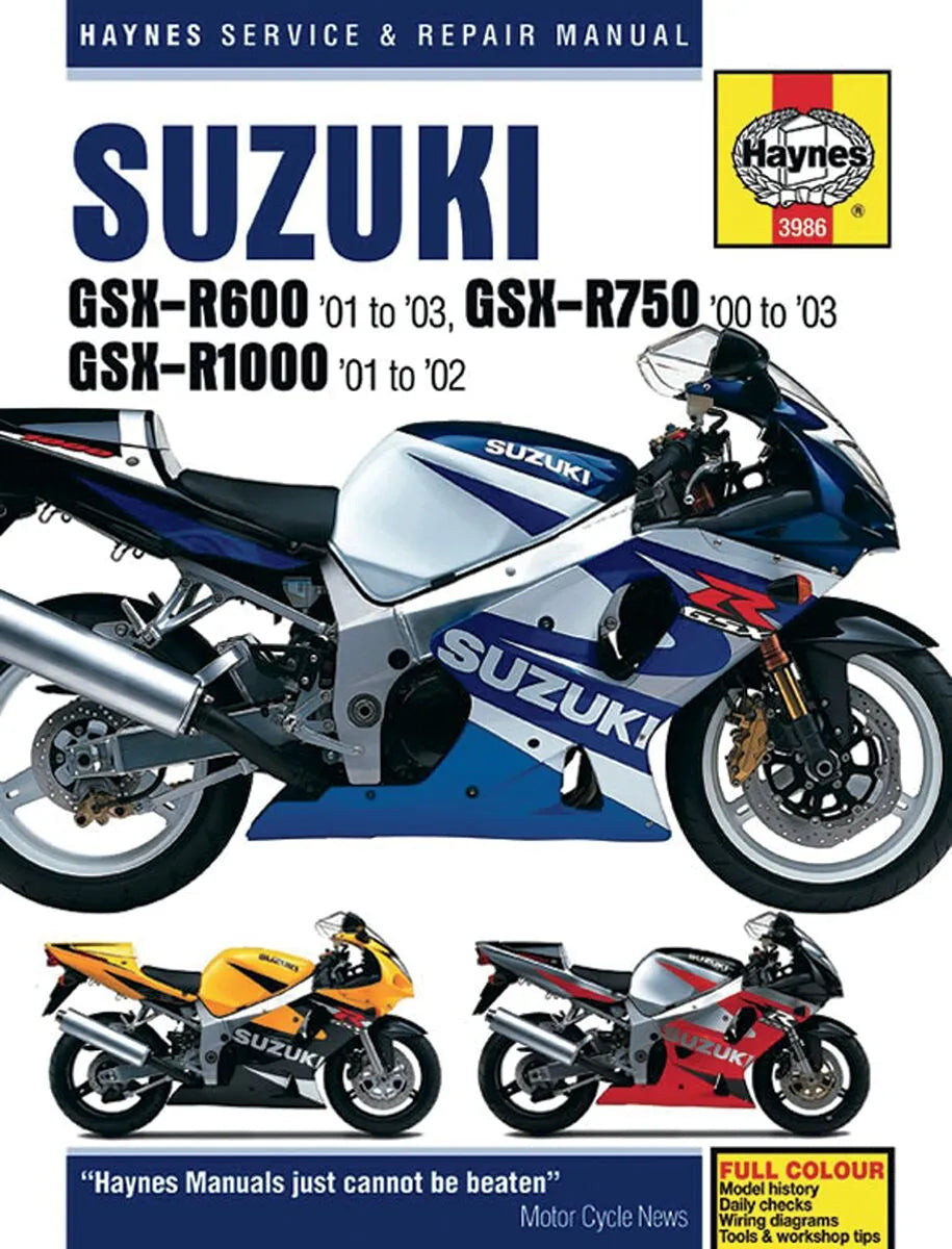 Haynes GSXR Repair Manual for Suzuki GSXR