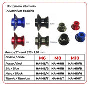Bike Lift Aluminum Bobbins For Sport Bikes - Black