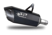 Spark Fighter Evo Slip-on Ljuddämpare med Kolfiber Ändstycke - ECE Väglaglig