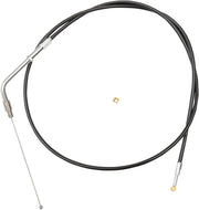 La Choppers Black Vinyl Braided Throttle Cable for Handlebar