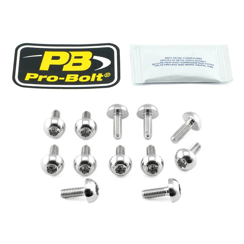 Pro Bolt Rostfritt Stål Broms bromsskiver Monteringsbult Kit