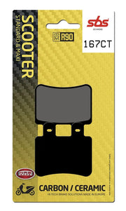 Sbs Ct Scooter Carbon Tech Organic Bromsbelägg Set - Fram & Bak