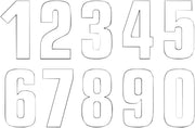 Blackbird Racing Number Plate Graphic - Two Number Series