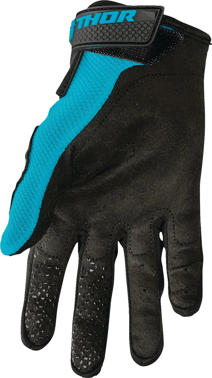 Thor Women's Sector Gloves - Aqua/Black/White