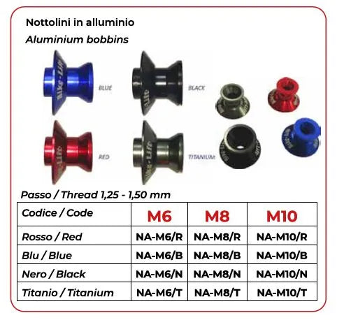 Bike Lift Aluminum Bobbins For Sport Bikes (Red)
